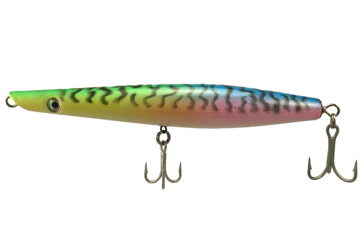 Left Hook Lures Kingpin Pencil Rainbow Mackerel
