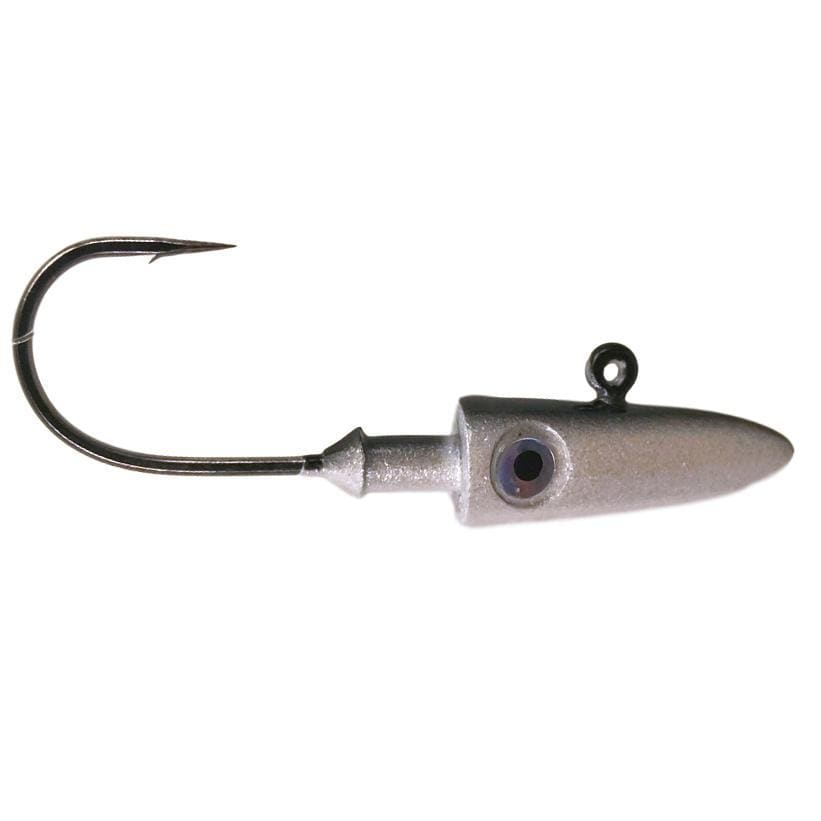  Stellar Fish Jig Head (6 Pack) with Double Eye Head, Sharp  Fishing Hooks for Freshwater and Saltwater (Silver, 3/8 Ounce) : Sports &  Outdoors