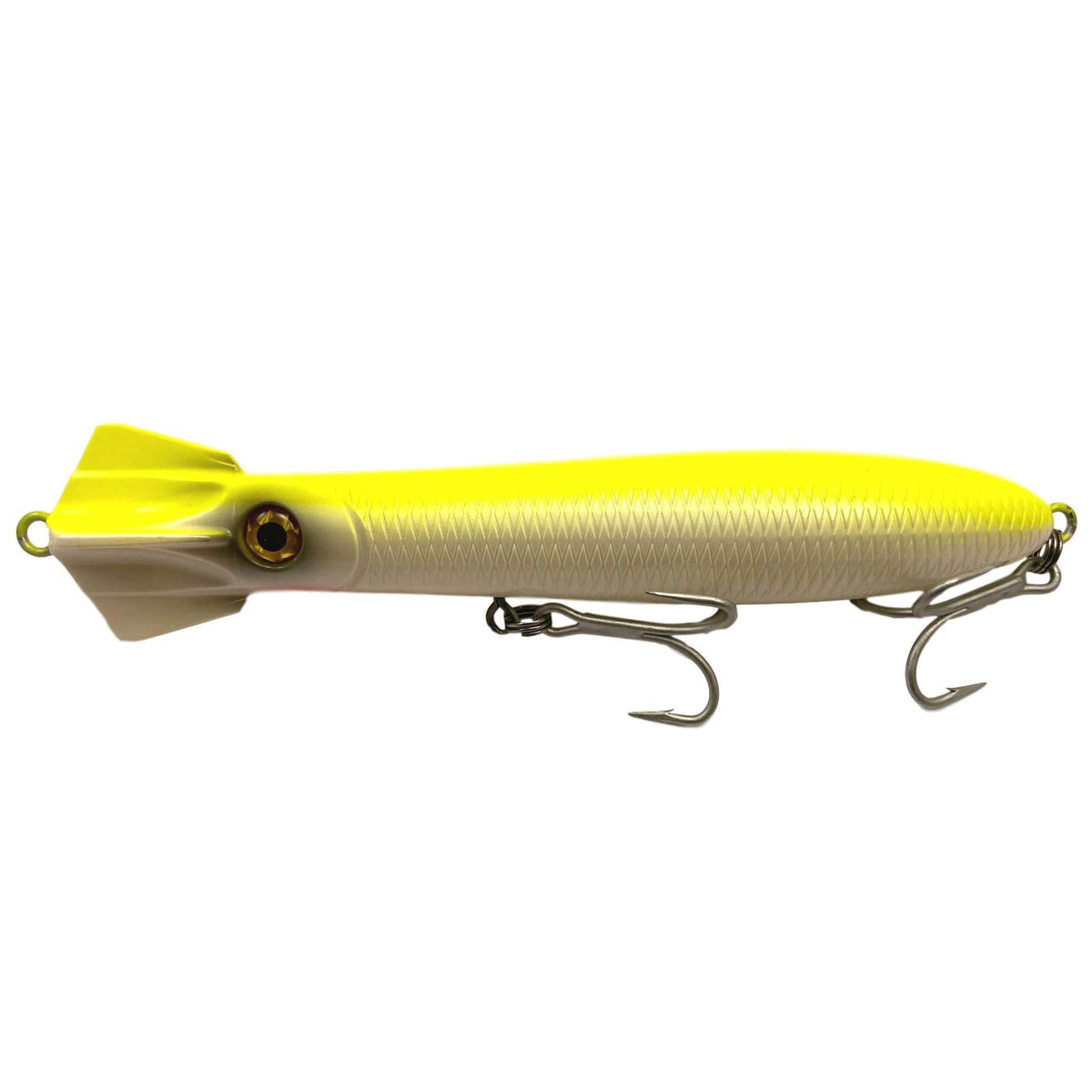 Northbar Tackle Flying Squid Pencil Popper Chartreuse/White