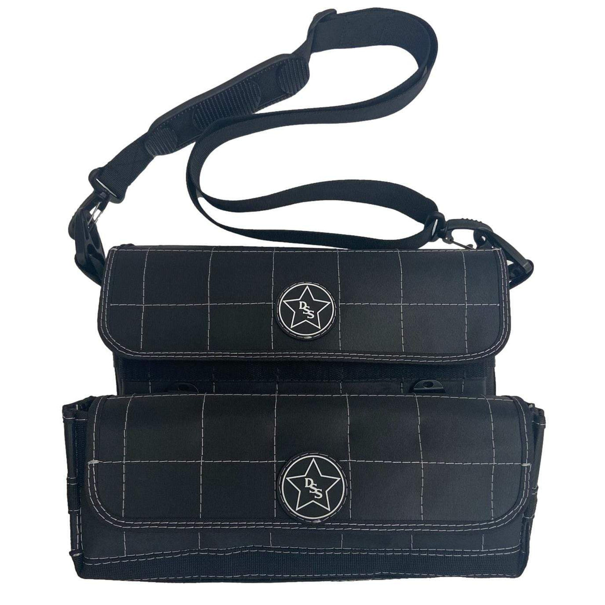 Dark Star Surfcasting - 4 Tube Surf Bag Black/Gray Stitching