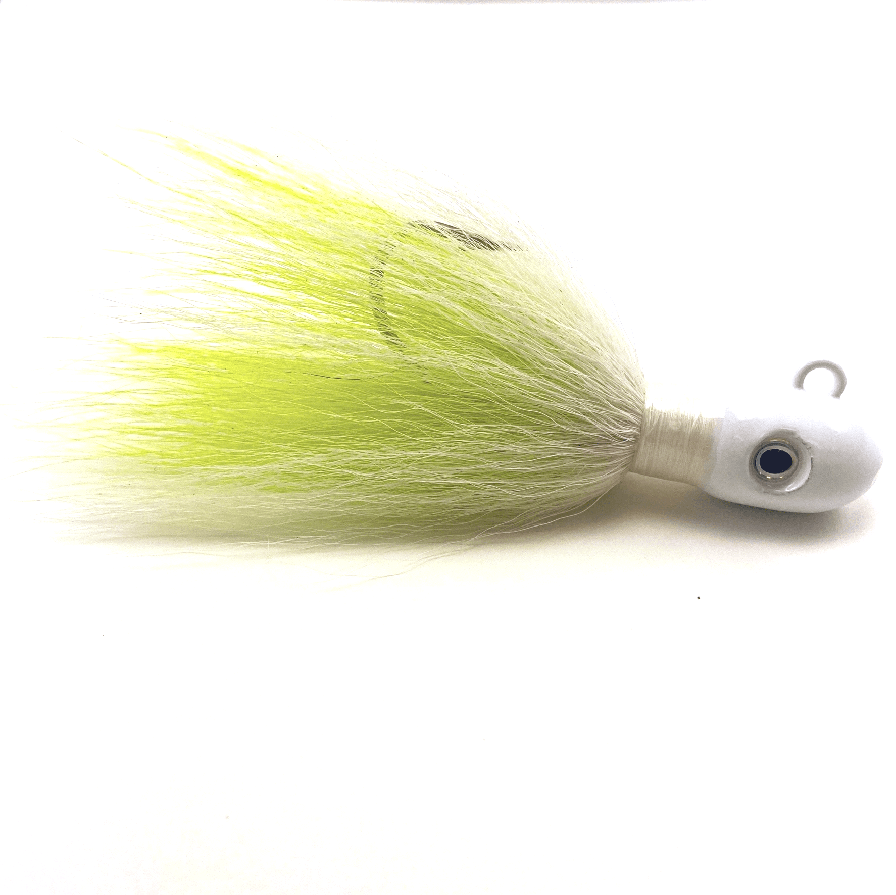 Jecks Bucktails Jig - Chartreuse/White 1/2 oz