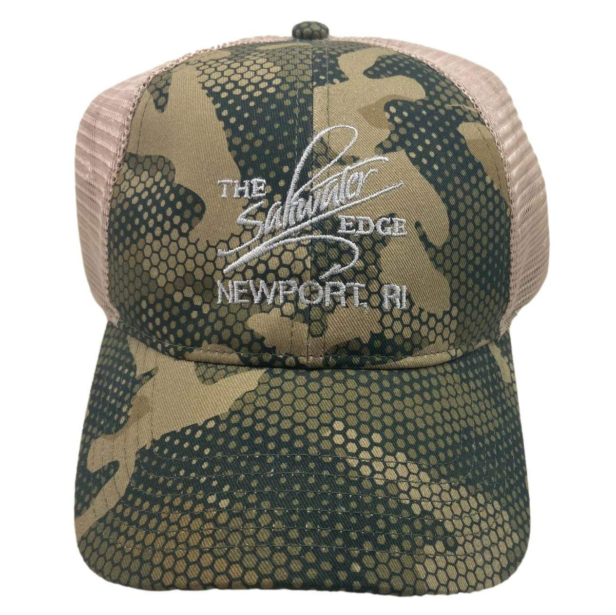 SWE Trucker Hat by Simms Hex Flo Camo Timber
