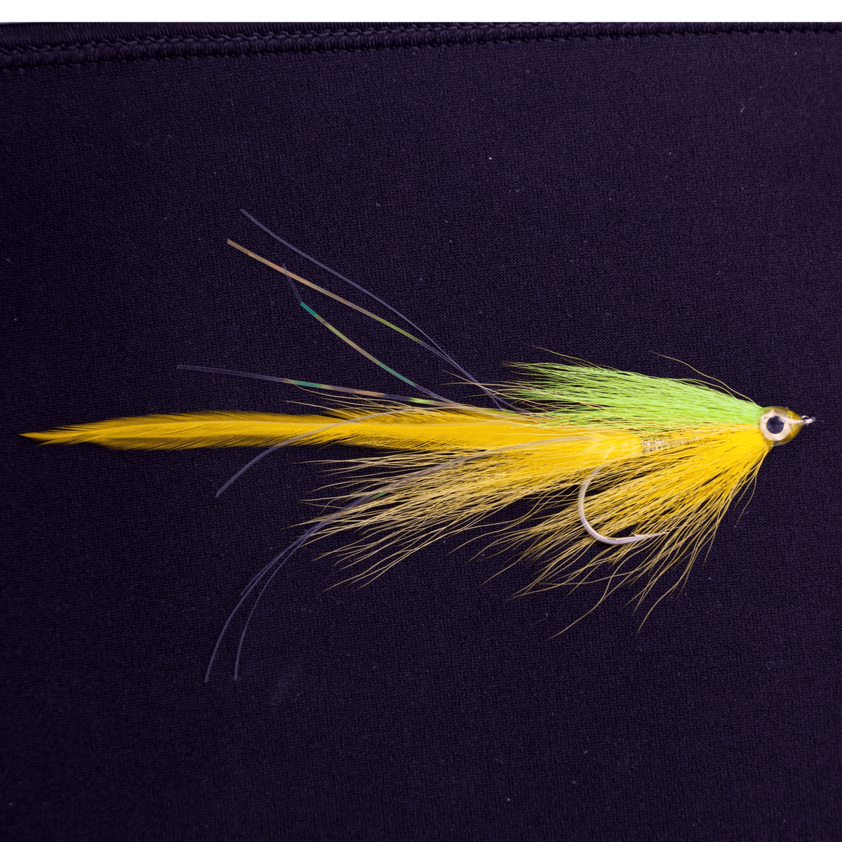 LI Flies Two Feather Flatwing Lemon/Lime