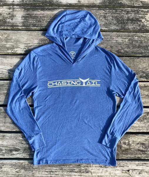Chasing Tail Light Weight Hoodie Royal Blue w/ Gray Tail / Medium