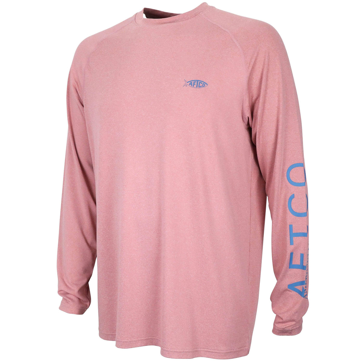 Aftco Samurai LS Sun Protection Shirts Hazy Rose Heather / Small