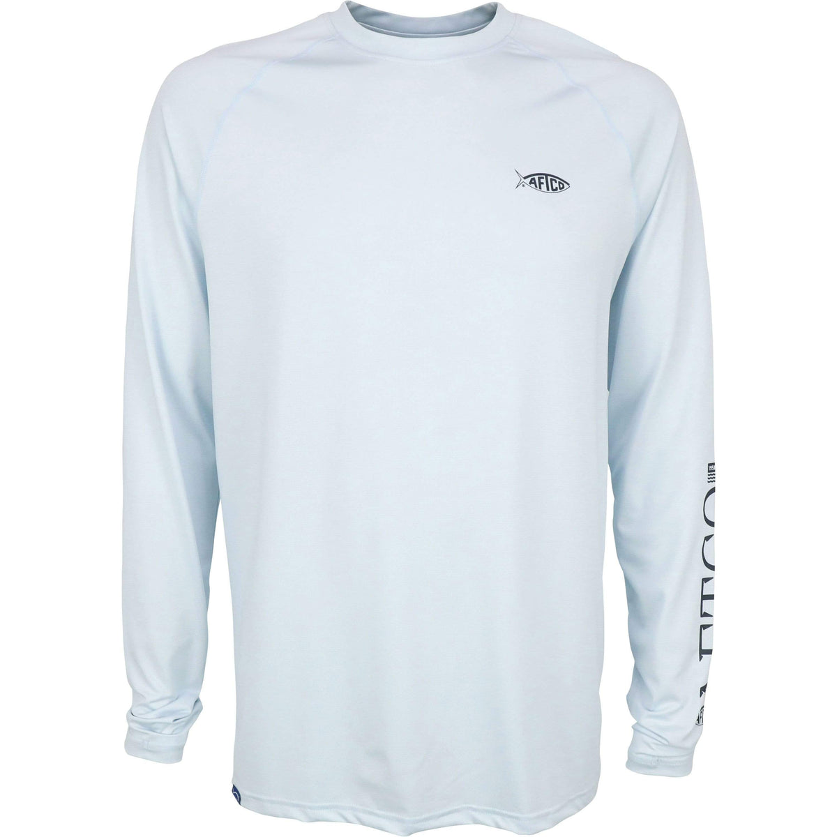 Aftco Yurei Airomesh LS Performance Shirt Light Blue Heather / Medium