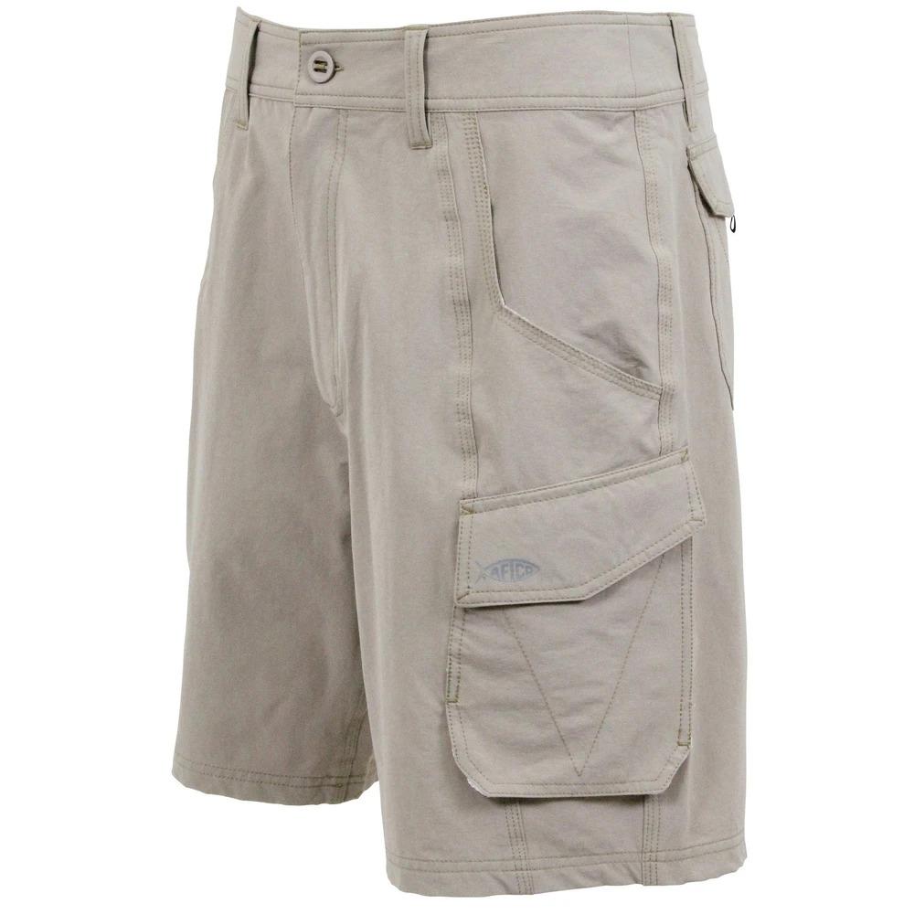 Aftco Stealth Fishing Shorts Khaki / 30