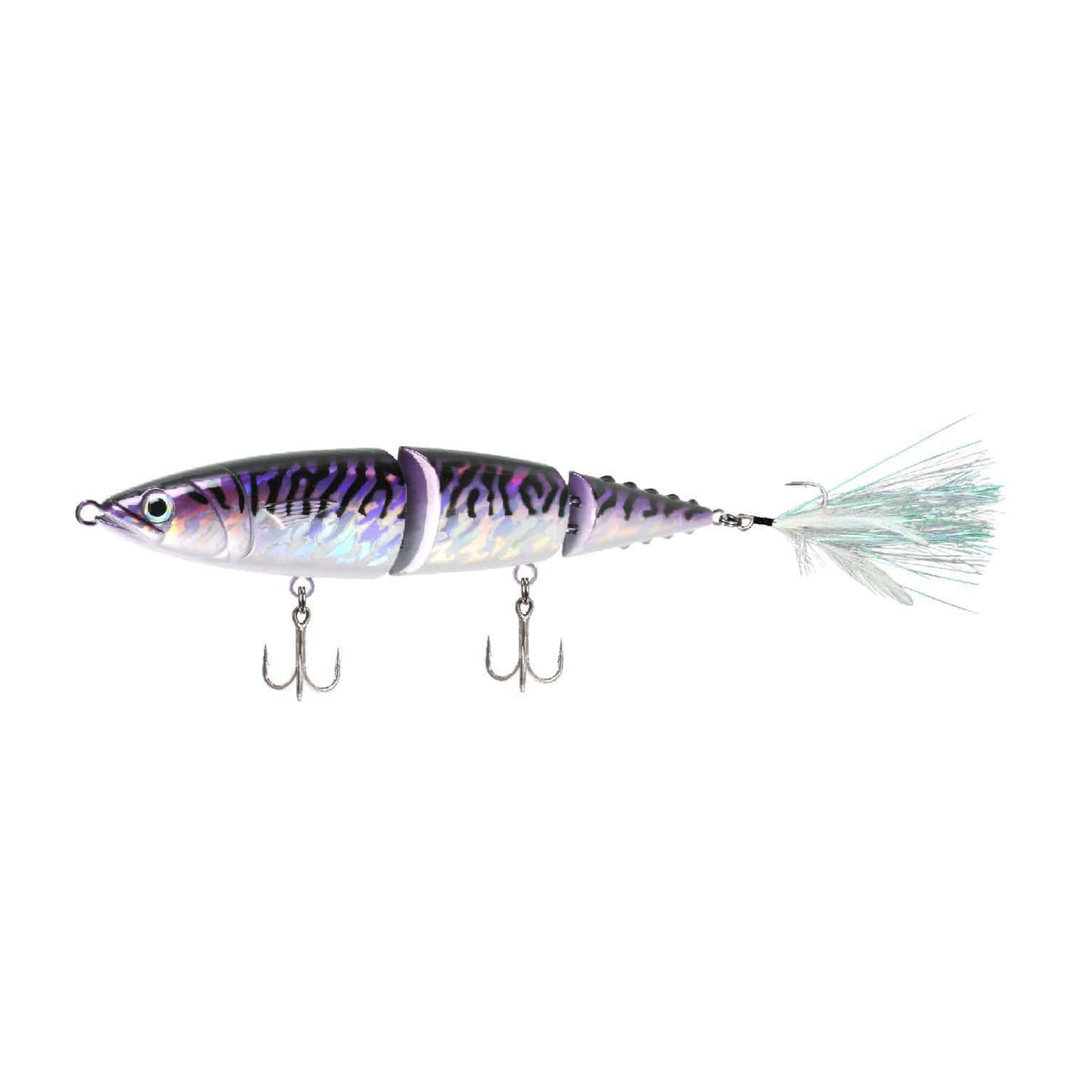 FishLab Mack Attack Hard Swimbait Slow Sink - 5 1/3oz - 9" / Purple Mackerel