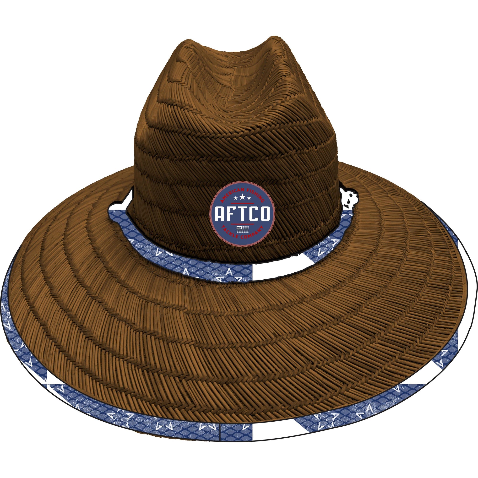 Aftco Boatbar Straw Hat Brown