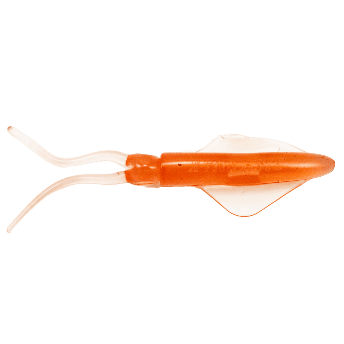 Fish Snax da’Squid 7 ½ inch Squid Imitation - 3 Pack Amber Gold Fleck