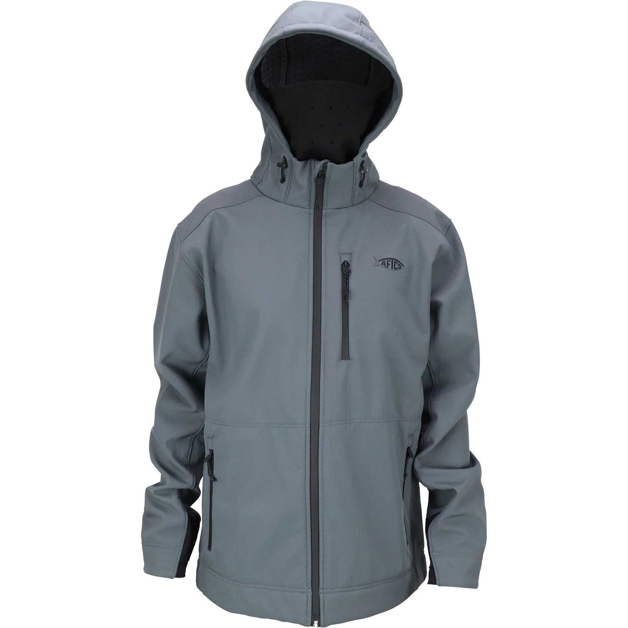 Aftco Reaper Windproof  Zip Up Jacket Charcoal / Medium
