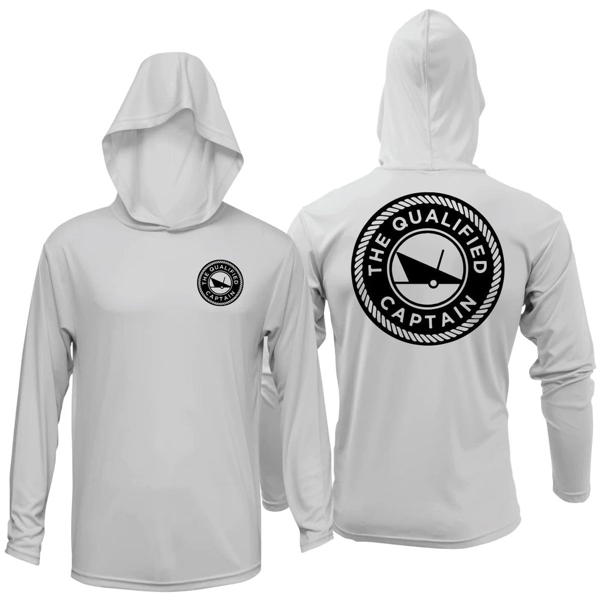 The Qualified Captain Performance Hoodie Small / Silver