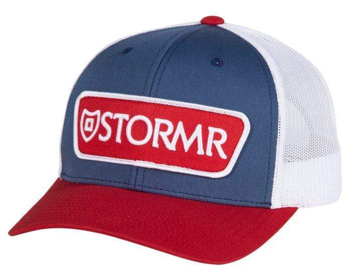 Stormr Patch Mesh Hats Red White & Blue