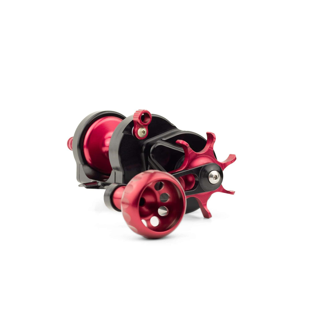 Seigler SM (Star Mag) Conventional Star Drag Reels Black/Red - Right
