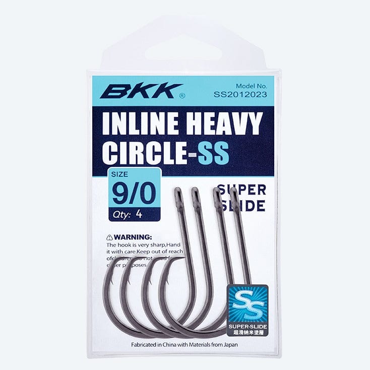 BKK Glow Heavy Circle Hooks 2/0 8pce