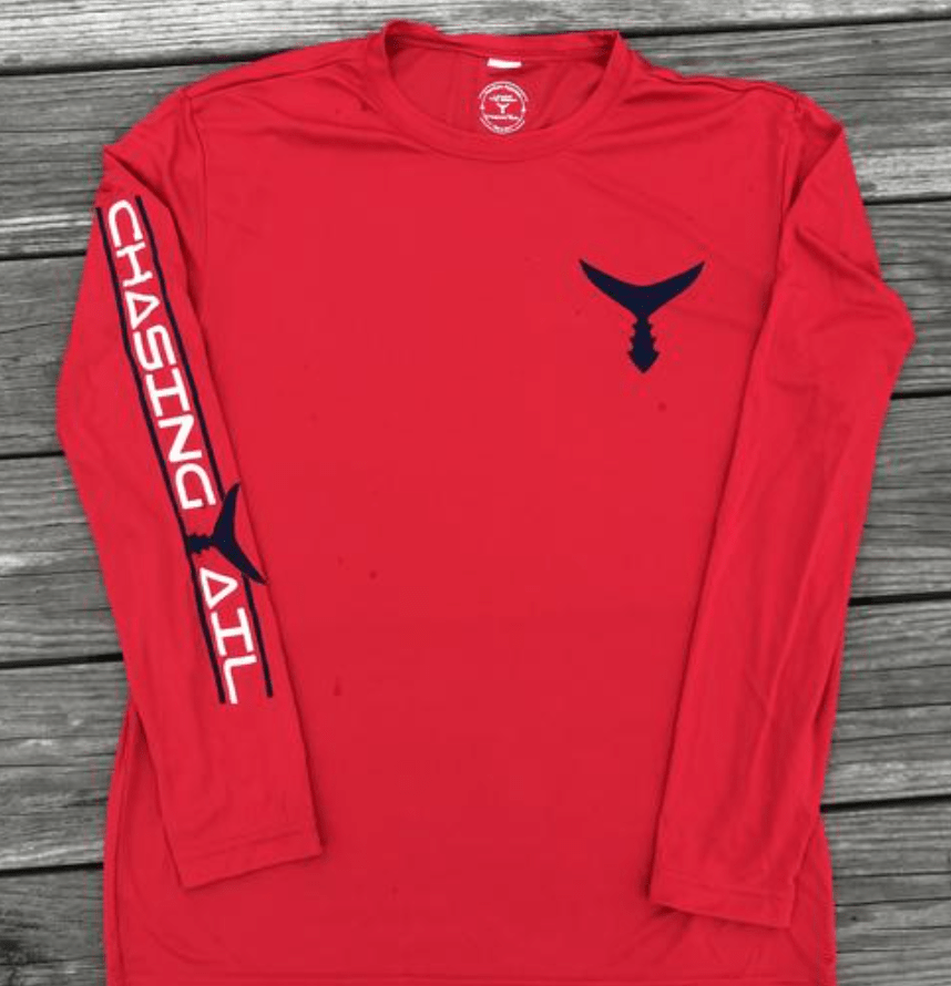 Chasing Tail Random long sleeve performance shirts Red / Medium