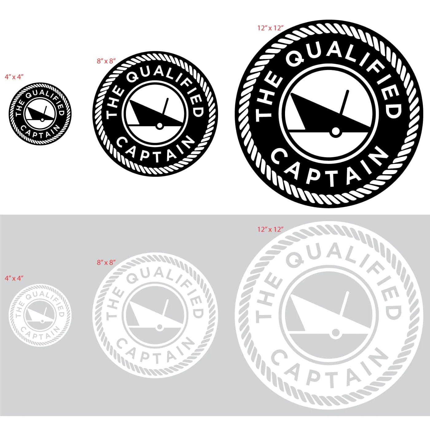 The Qualified Captain Vinyl Decal - The Saltwater Edge