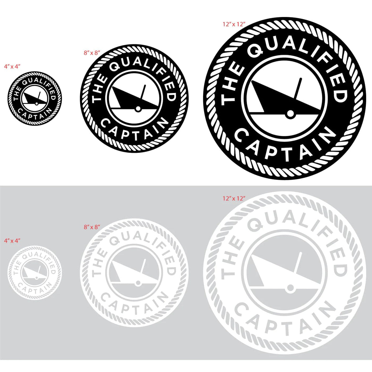The Qualified Captain Vinyl Decal