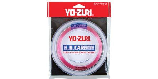Yo-Zuri HD Fluorocarbon Leader Material 30yd Spools (Disappearing Pink)