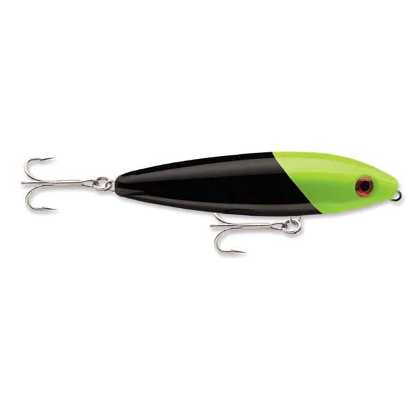 Rapala Saltwater Skitter Walk Black Chartreuse Head
