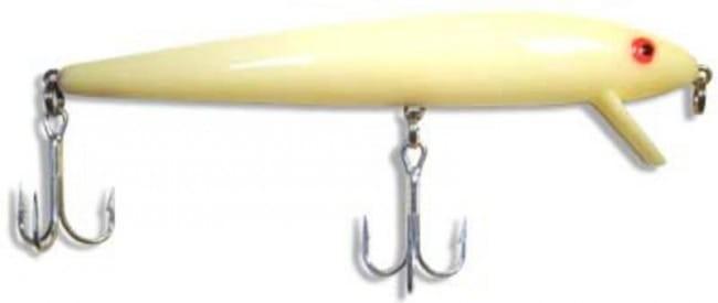 claret red color fishing lure Cotton Cordell Red Fin Lure Black
