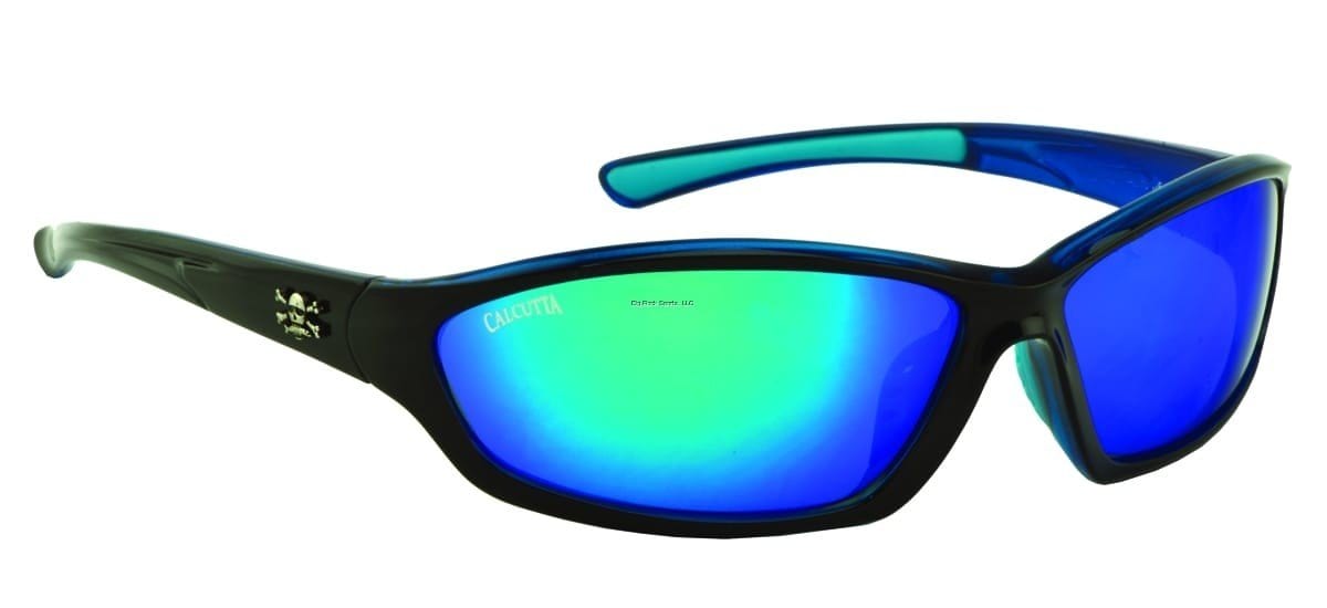 Calcutta Backspray (Shiny Black Frame/Blue Mirror Lens)
