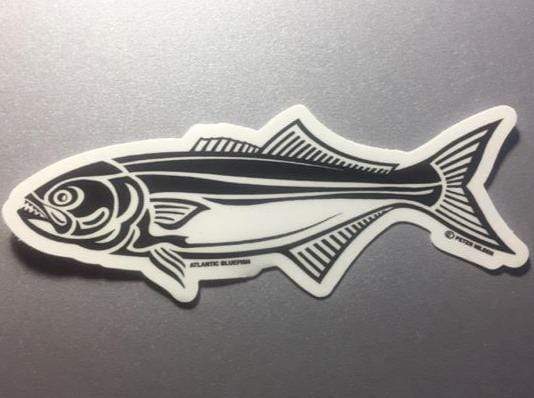 Fish Stickers "Tribal Art" Blue Fish