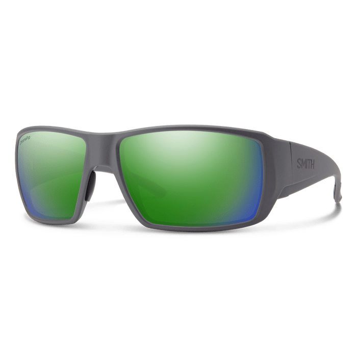 Smith Guide's Choice XL Matte Cement + ChromaPop Glass Polarized Green Mirror Lens
