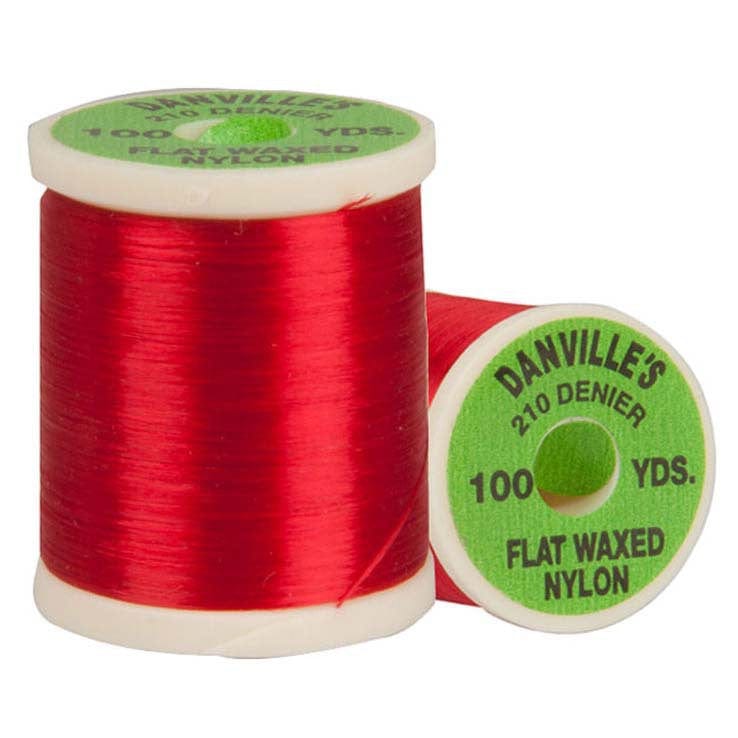 Danville Flat Waxed Nylon Thread 210 Denier Red
