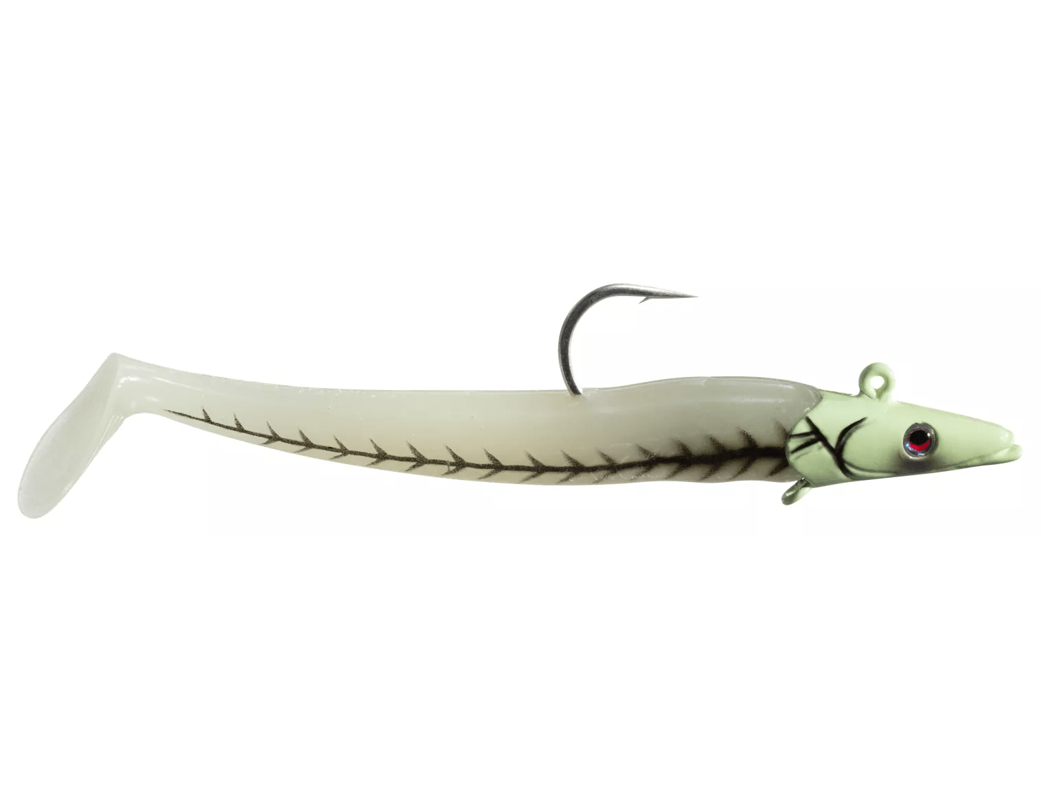  Savage Gear Sandeel Fishing Bait, 1 1/2 oz, Chartreuse White,  Realistic Contours & Movement, Durable Construction, Two Tie Points, 5X  Hooks, Holographic Eyes, Bait Keeper : Sports & Outdoors