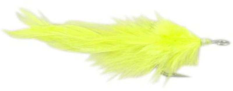 Point Jude Siwash Feather Replacement Tail Hooks 4/0 / Chartreuse