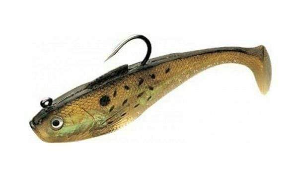 Tsunami Swim Shad (with Heavy Duty Hook) Golden Bunker / 7"