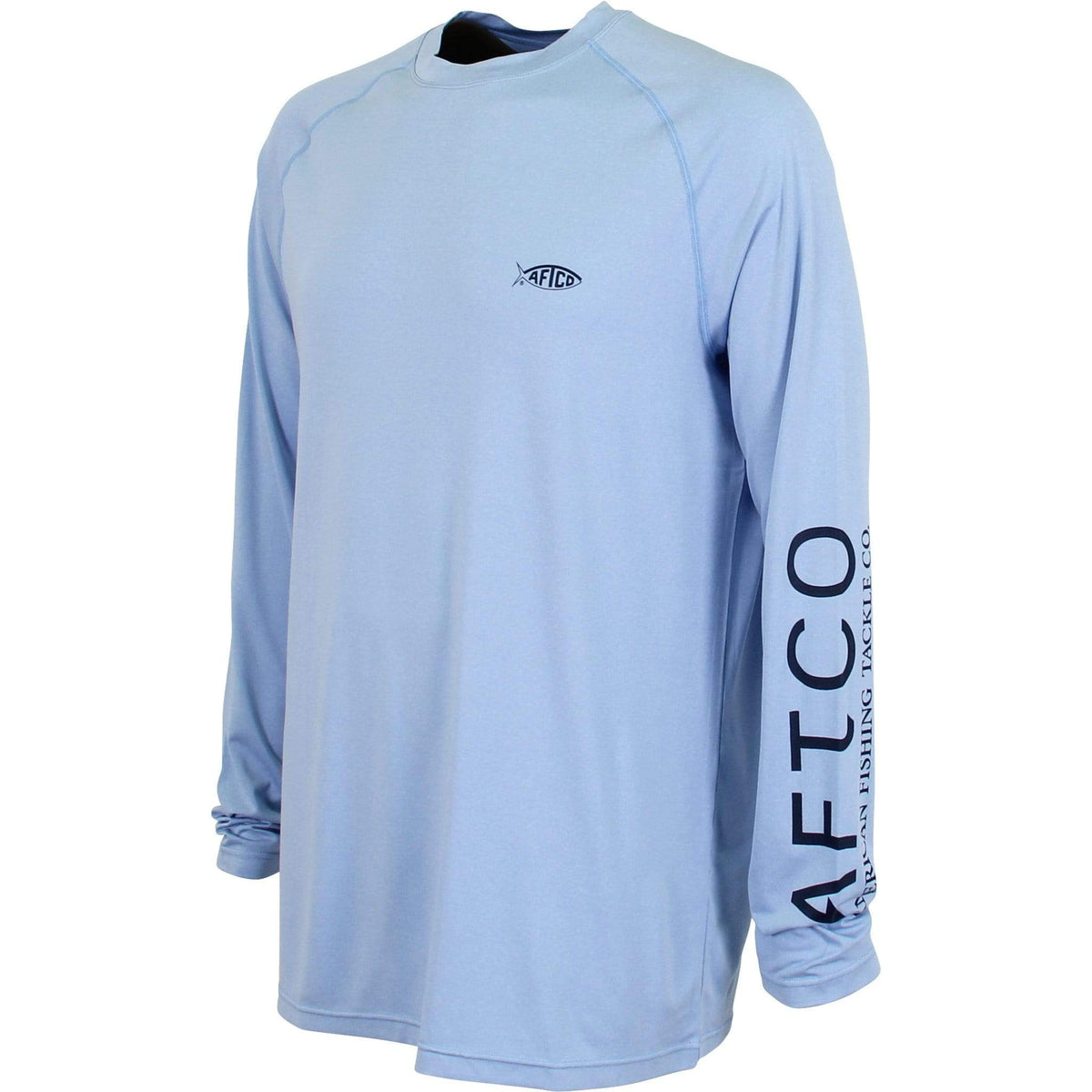 Aftco Samurai LS Sun Protection Shirts Magnum Blue Heather / Small