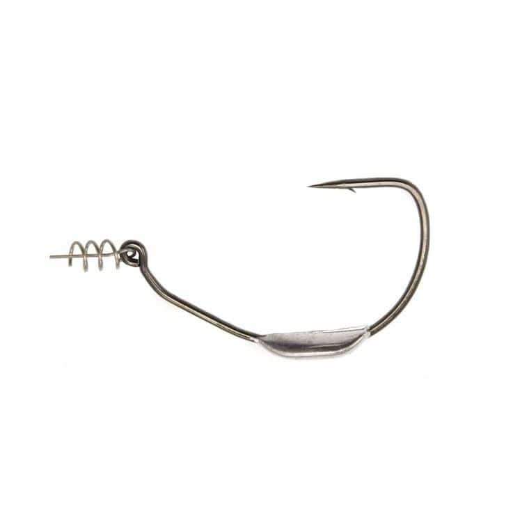  2 Extra Strong Offset Circle Hooks Saltwater,Fishing Hook  Rig,Sport Fishing Hooks with Leader Black Nickel Coated High Carbon Steel  Octopus Fishing Hooks-Size 1#-10/0# (Hooks with Leader, 1#) : Sports 