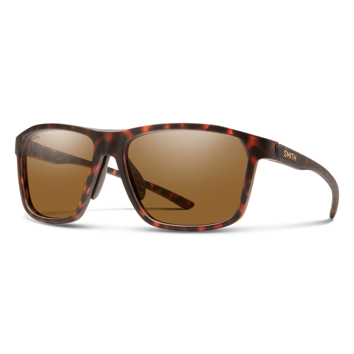 Smith Pinpoint Sunglasses Matte Tortoise Frame - ChromaPop Polarized Brown lens