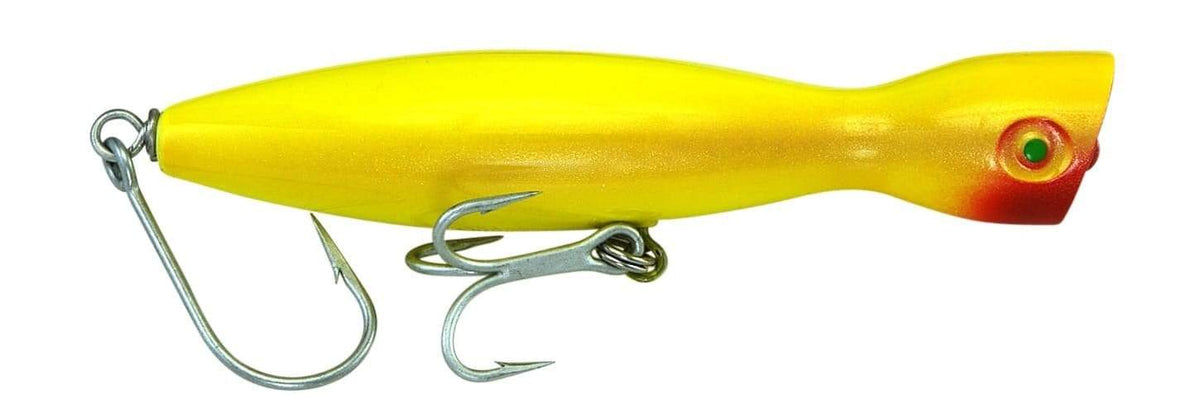Super Strike Floating Little Neck Poppers 1 1/2 oz / All Yellow