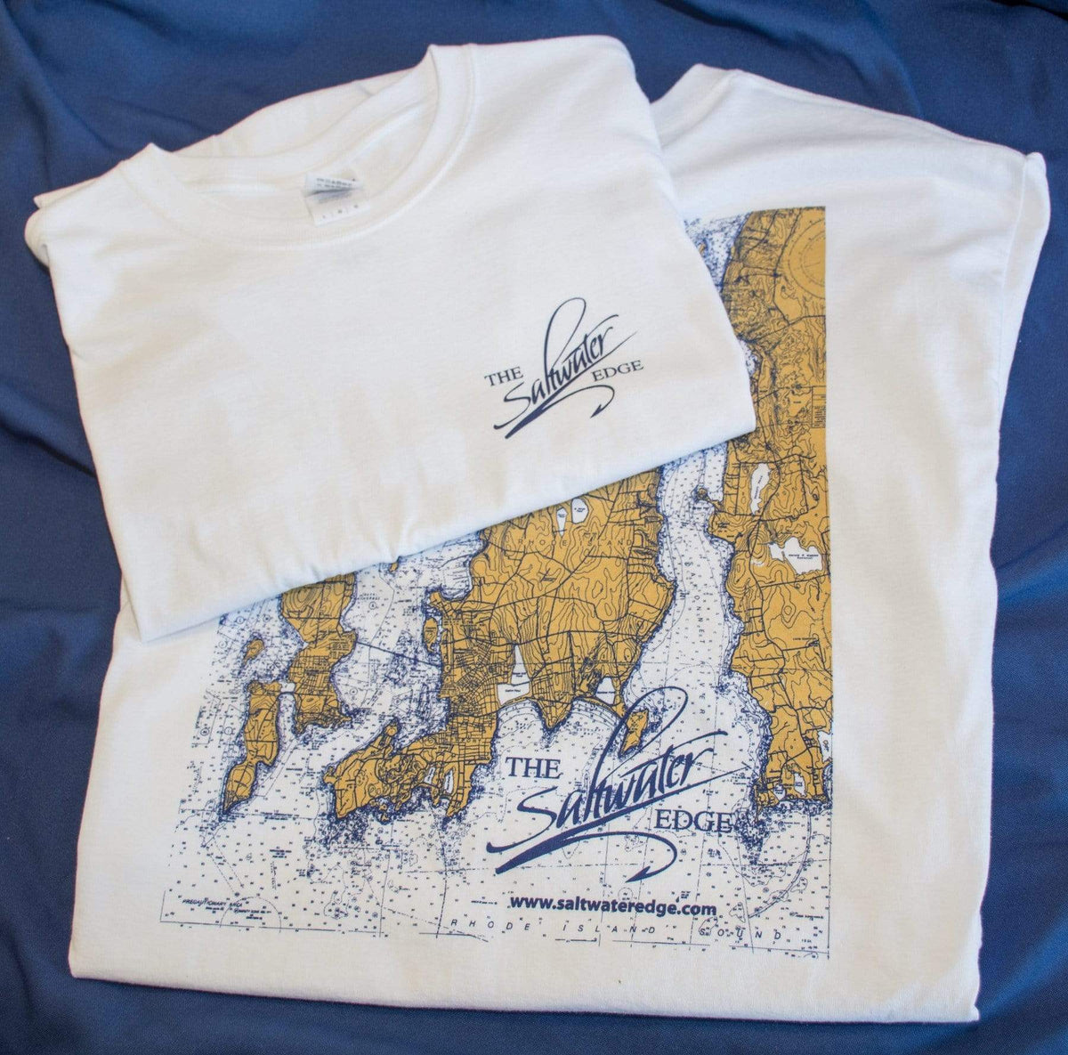 Saltwater Edge Short Sleeve Chart T-Shirts Medium / White