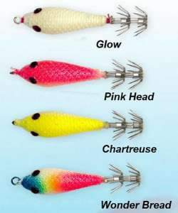 Tsunami Squid Sabiki Jigs Chartreuse